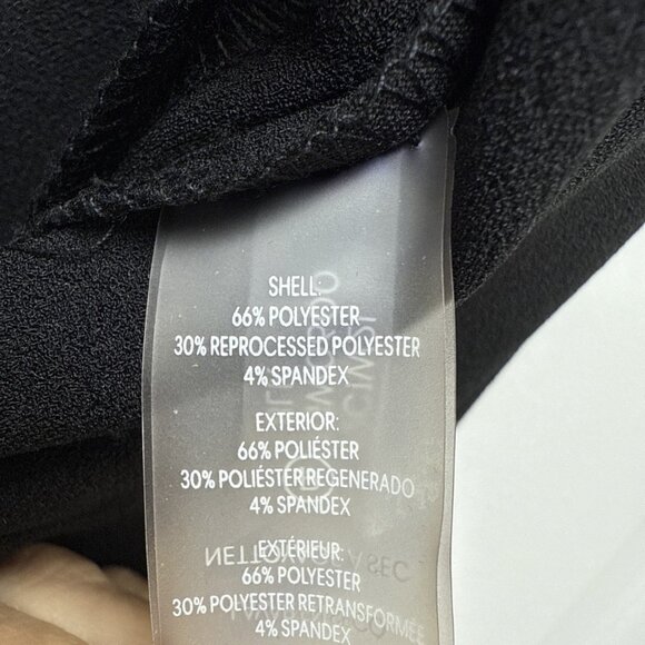 New Calvin Klein Size 12 Black Jumpsuit Surplice V Neck Sleeveless Pockets NWT - Picture 8 of 8